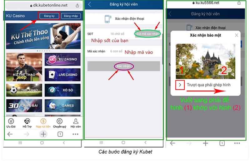 đăng ký kubet qua điện thoại