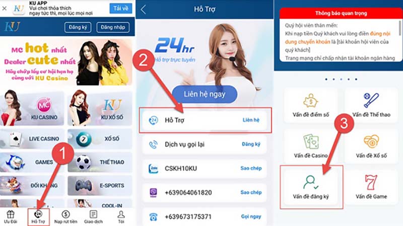 mở khóa tìa khoản kubet