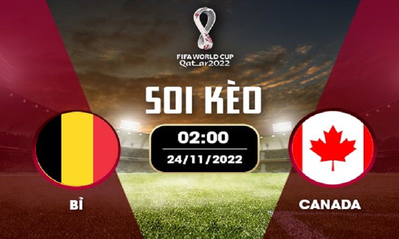 Soi kèo Bỉ vs Canada