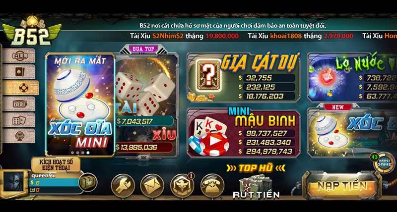 Luật chơi của game Tài xỉu B52