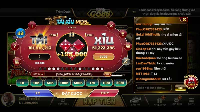 Giới thiệu về game bài Tài xỉu MD5