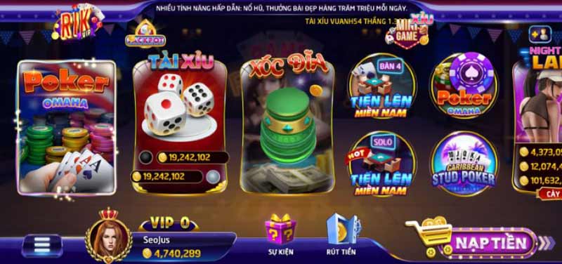 Giới thiệu về tựa game Tài xỉu RikVip