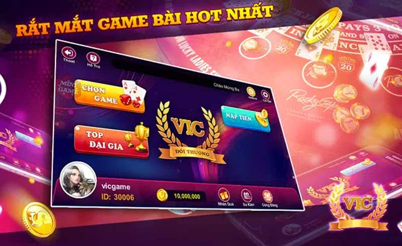 Phương thức nạp rút tiền vic game bài đổi thưởng 