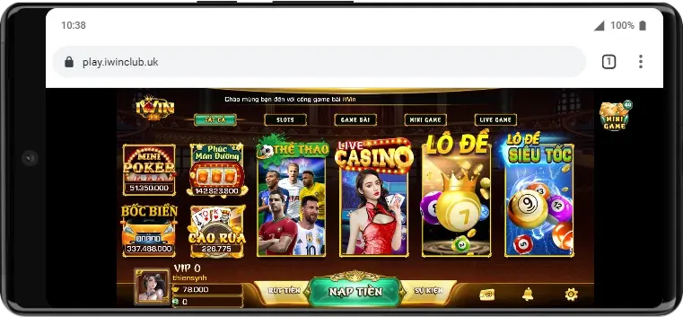 Cổng game bài đổi thưởng IWINClub